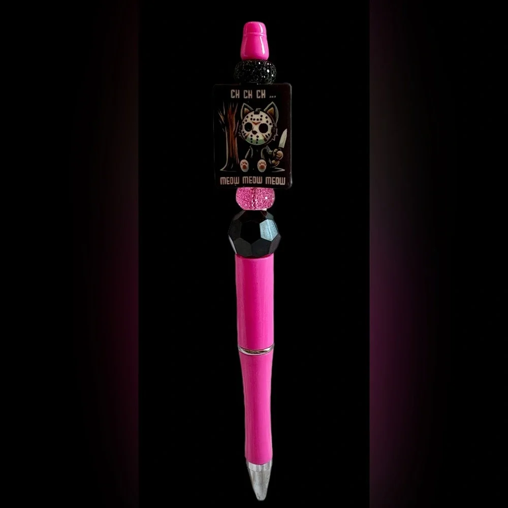 Kitty the 13th Custom Ink Pen - Horror Cute Halloween